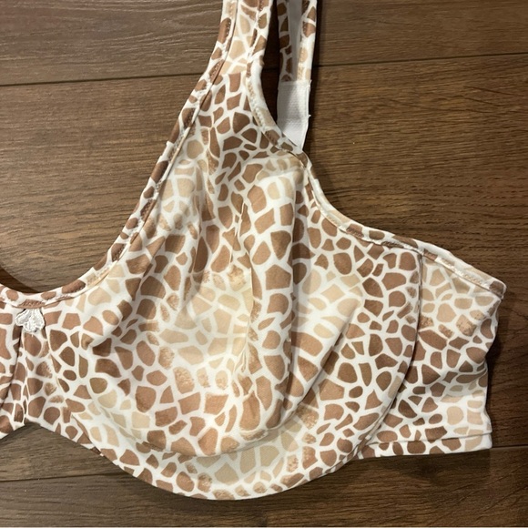 Bali Passion for Comfort Minimizer Underwire Bra 42C Brn/Wht Silky Smooth Lining - Picture 4 of 4